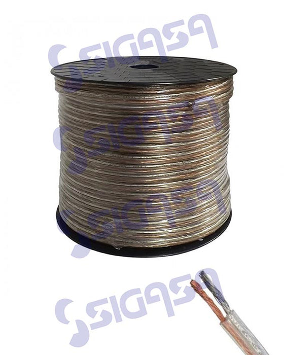 CABLE POLARIZADO P/BOCINAS 2 X 18 VIAKON (CARRETE 500 MTS)