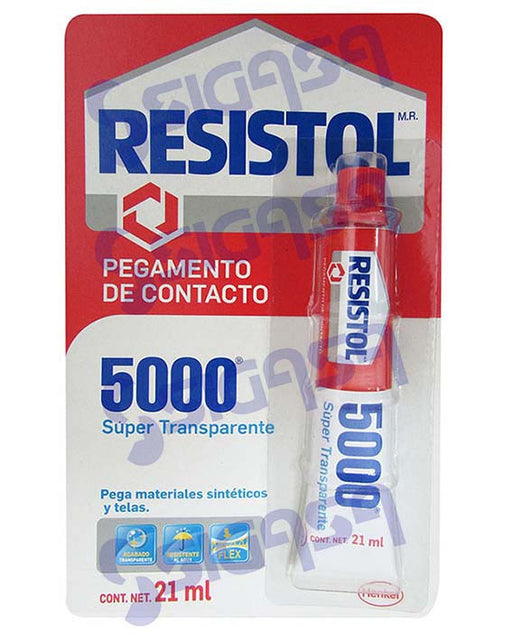 RESISTOL 5000 TUBO 21 ml. SUPER TRANSPARENTE, CMP-RESISTOL/TANGIT, SIGASA, SIGASA