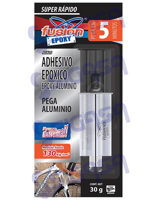 PLASTIACERO FUSION AJAL5 ALUMINIO JERINGA 5 MIN 30gms (SPA-5) (SP36)