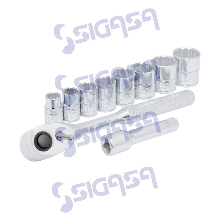JGO URREA JBUA02S DADOS 3/8 12 P C/10 PZA