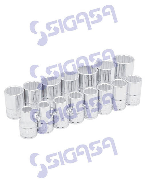 jgo urrea 54206 c/15pza dados 1/2 12p mm - SIGASA