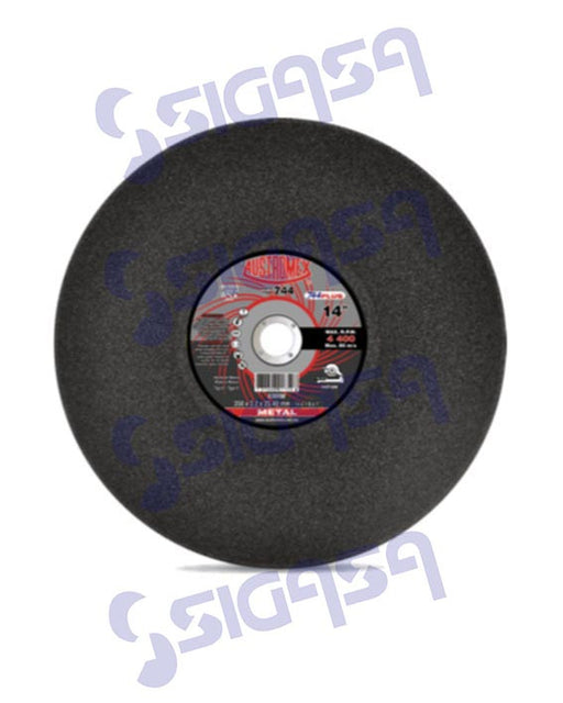 DISCO  744 PLANO CORTE METAL 14x2.8x25.4 HUM, AUSTROMEX, SIGASA, SIGASA
