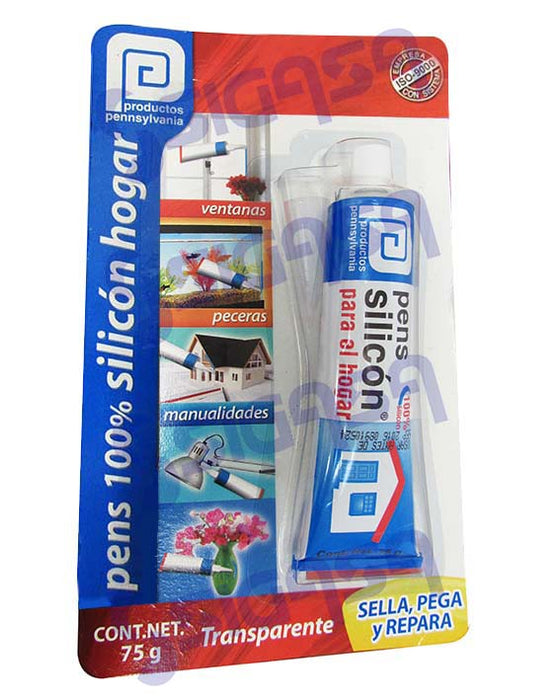 pens silicon transparente tubo 75 grs blister. - SIGASA