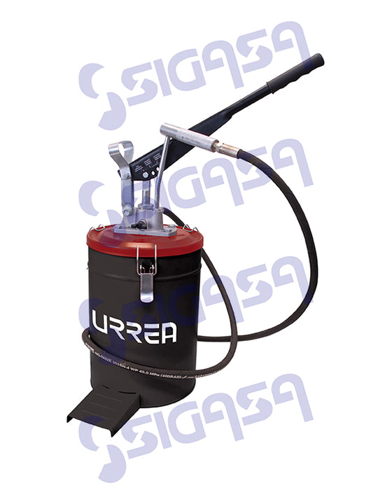 CUBETA URREA 23621 INYECTOR BOMBA MANUAL GRASA 10 KG (SP1)