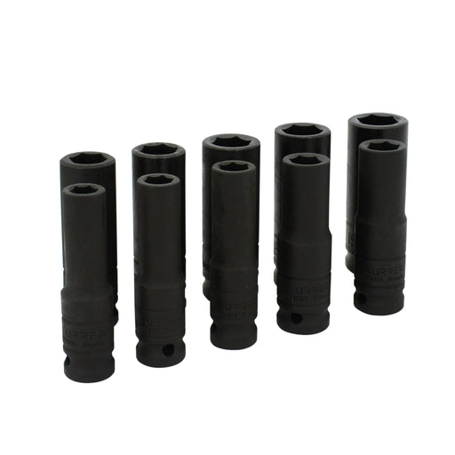 Jgo urrea 73212m c/10 dados impacto largo mm de 1/2 - Sigasa