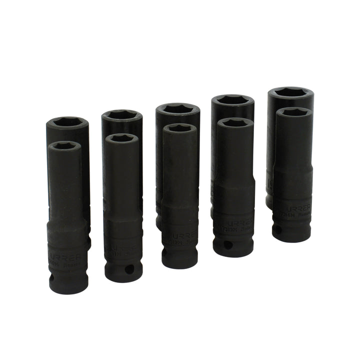 Jgo urrea 73212m c/10 dados impacto largo mm de 1/2 - Sigasa