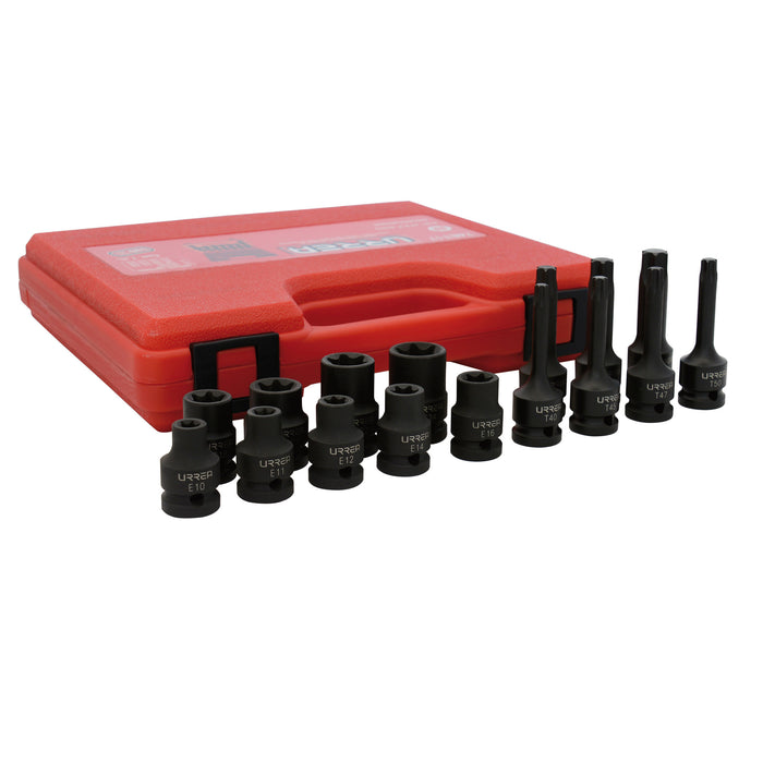 Jgo urrea 74et17 dados 1/2 torx 17 pza - Sigasa