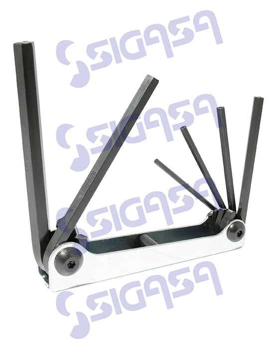 JGO URREA 4973 C/6 LLAVES HEX 3-10mm  METAL