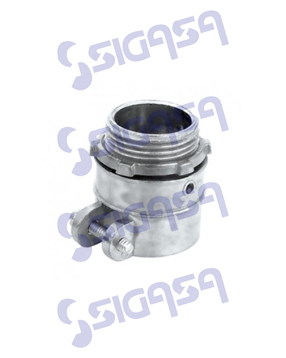CONECTOR RECTO PLICA DE  13mm / 1/2"