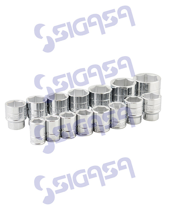 JGO URREA 55207 C/15 DADOS METTRICOS DE 3/4"