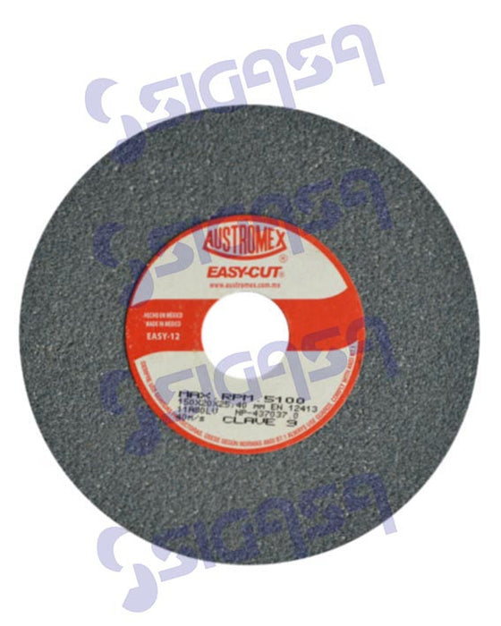 RUEDA    9 GRIS 6"x3/4x1 # 80 EASY-CUT - AUSTROMEX - SIGASA