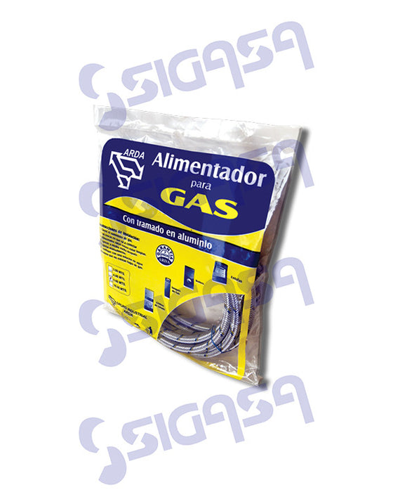 manguera arda 42300al p/gas de 3/8cx3mt - SIGASA