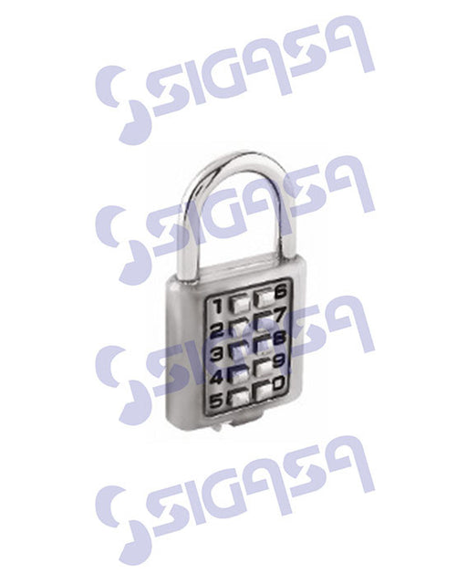 CANDADO LOCK L27S40CBB DIGITAL 40mm CROMO  DESC, LOCK, SIGASA, SIGASA