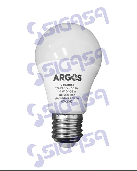 FOCO ARGOS LED  9w 127v 6500k 810lm