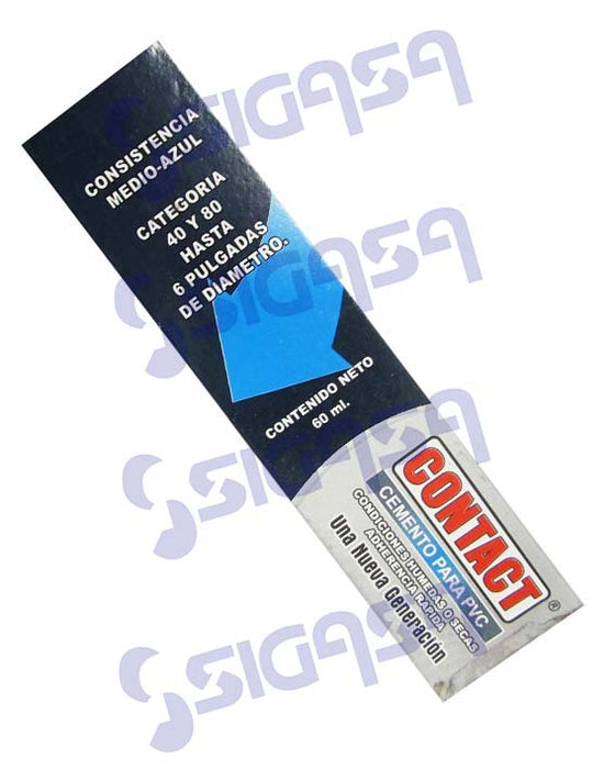 CONTACT 222 AZUL  60 ml. PVC HIDRAULICO CONDICIONES HUMEDAS