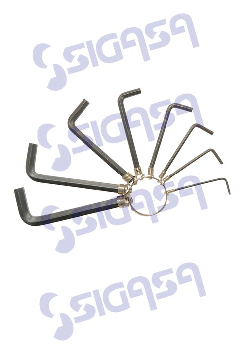 JGO BALTA 190021 C/8 LLAVES ALLEN STD C/ARGOLLA DESC