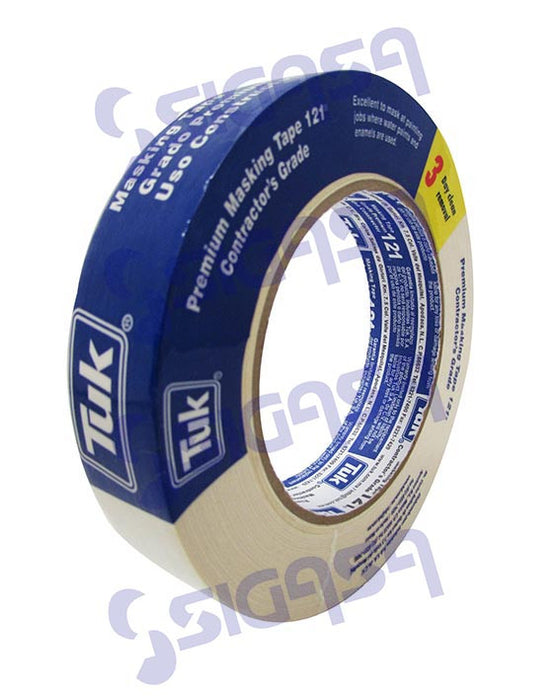 CINTA MASKING 121-AZUL 24mm-1" TUK (36), TUK, SIGASA, SIGASA