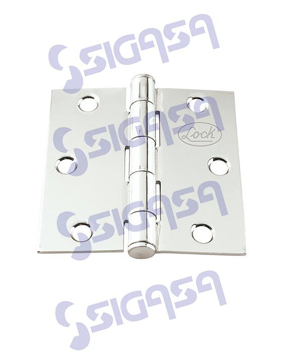 BISAGRA LOCK LBC20NS 2x2 NIQUEL SATINADO