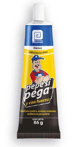PENS ADHESIVO BLANCO 86 grs. TUBO DEPRESIBLE (16) PEPE SI PEGA - SIGASA