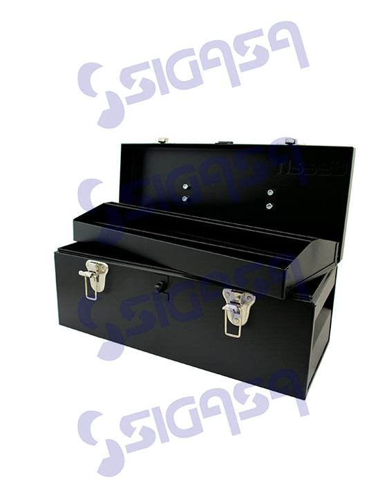 CAJA URREA D4C20 METAL 18"  45x19x19cm  USO PESADO NEGRA