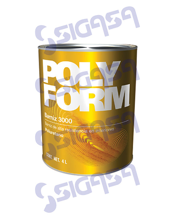 BARNIZ 3000 MATE 4 LTS. POLYFORM
