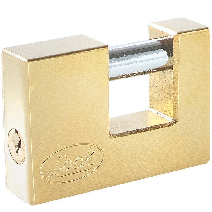 CANDADO LOCK L22C70ELBB 70mm CUAD ACERO LATONADO, LOCK, SIGASA, SIGASA