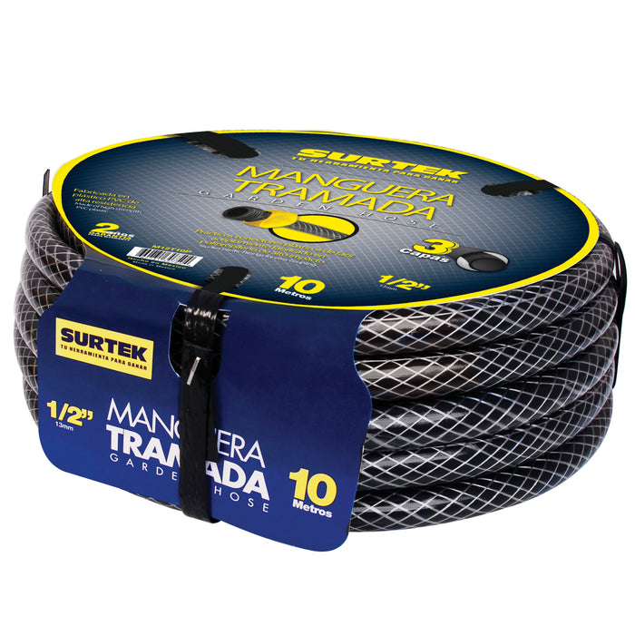 MANGUERA SURTEK M12T15P 1/2x15mts TRAMADA GRIS