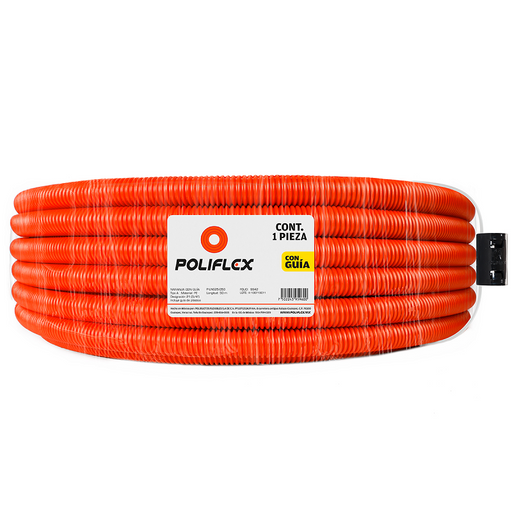 POLIFLEX NARANJA   3/4" X 50 MTS CON GUIA - SIGASA