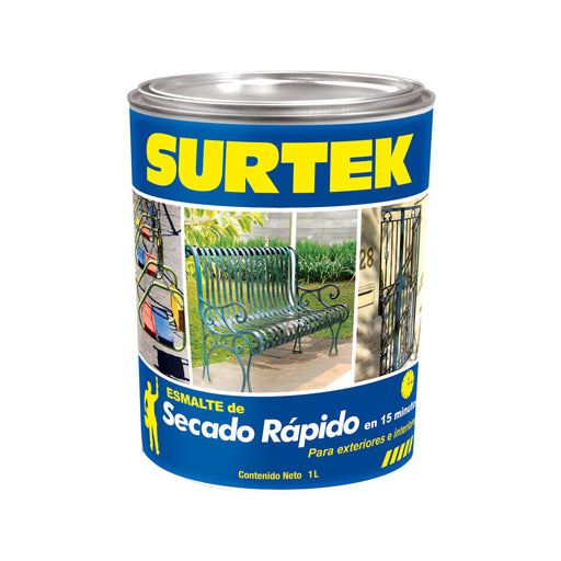 pintura surtek sp40100 esmalte blanco 250 ml secado rapido - SIGASA