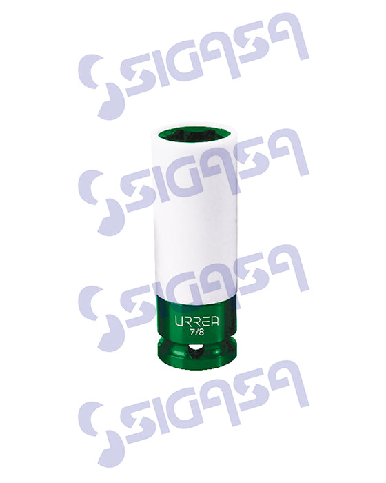 DADO URREA 7328P IMPACTO LARGO 1/2x7/8 PARED DELGADA C/PROT PLAST