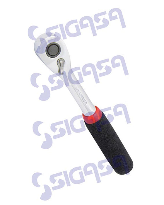 MATRACA URREA 4749H 1/4 REV T/PERA MGO RUBBER GRIP
