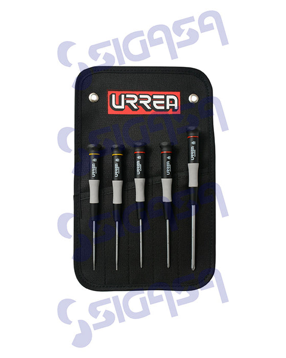 JGO URREA 9500BC C/5 DESARMADORS ESD COMBINADOS EN ESTUCHE