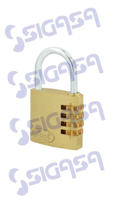 CANDADO LOCK 12CA COMBINACION 40mm LATON PROGRAMABLE