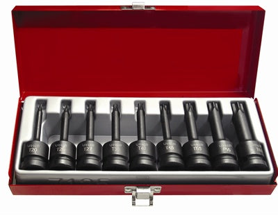 JGO URREA 74400 DADOS 1/2 TORX PTA 9 PZA