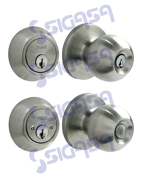 COMBO PROLOK 11CBP BOLA LLAVE-MARIPOSA ACERO INOX