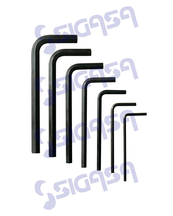 JGO URREA 4977 DE 7 LLAVES HEX STD EN L C/ESTUCHE - SIGASA