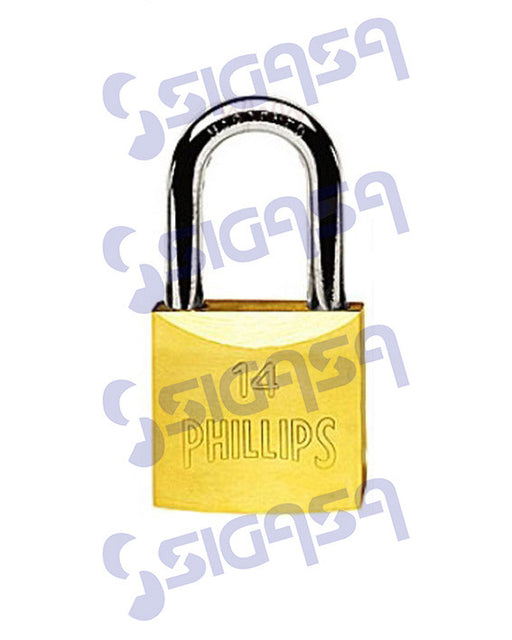 CANDADO PHILLIPS LATON  14 GL G LARGO, PHILLIPS, SIGASA, SIGASA