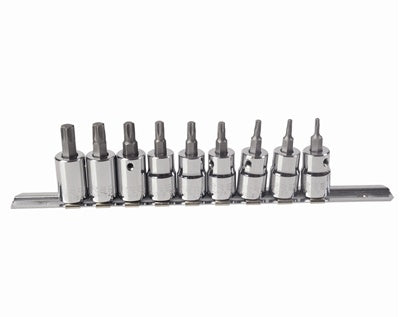 JGO URREA 5239C DADOS 3/8 C/9PZA PUNTAS TORX T10aT50 — SIGASA
