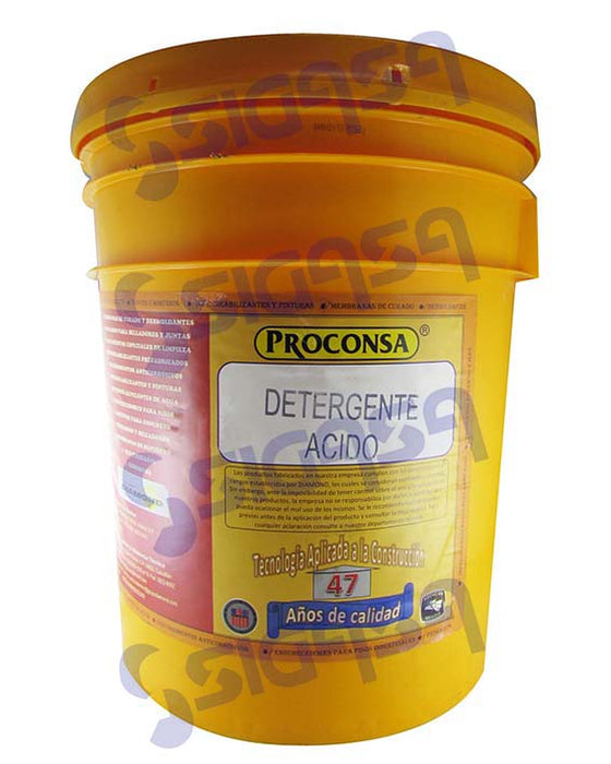 DETERGENTE ACIDO 19 LITROS PROCONSA