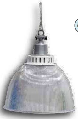 LUMINARIO SAGLITE CAMPANA ACRILICO 16" LED 50w 100-277v E39 S00628