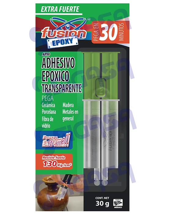 plastiacero fusion ajt30 jeringa transparente 30 min 30 gms (625) - SIGASA