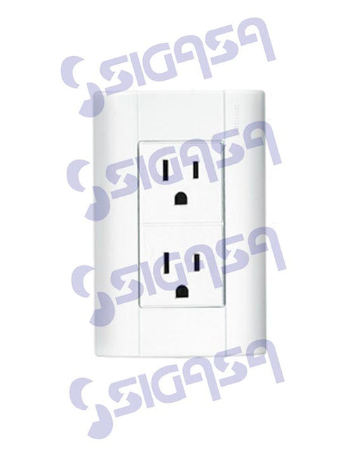CONTACTO BT-MODUS E6028N DUPLEX C/TIERRA, QUNZINO MX, SIGASA, SIGASA