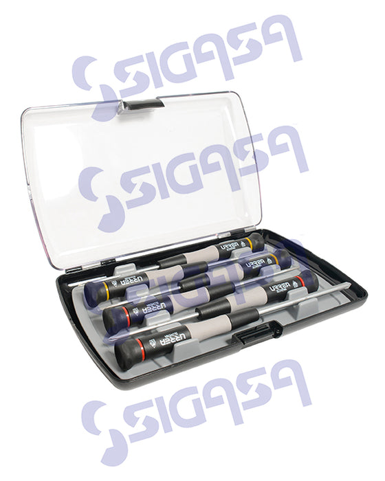 JGO URREA 9501BC C/6 DESARMADORES ESD COMBINADOS EN CAJA
