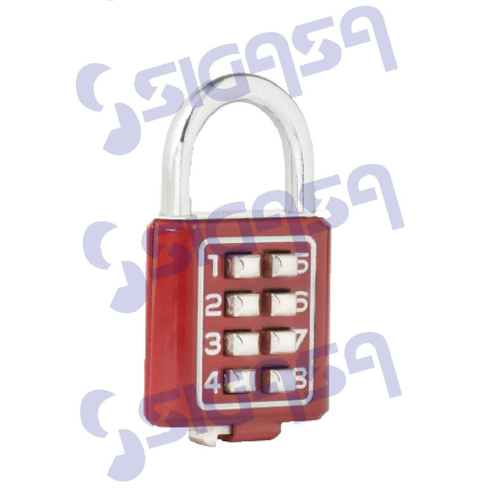 CANDADO LOCK C27R35 DIGITAL COMB 35m ROJO