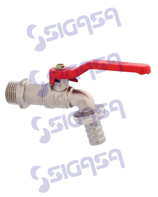 LLAVE DICA 4020 ESFERA MANGUERA NIQUEL 1/2, DICA, SIGASA, SIGASA