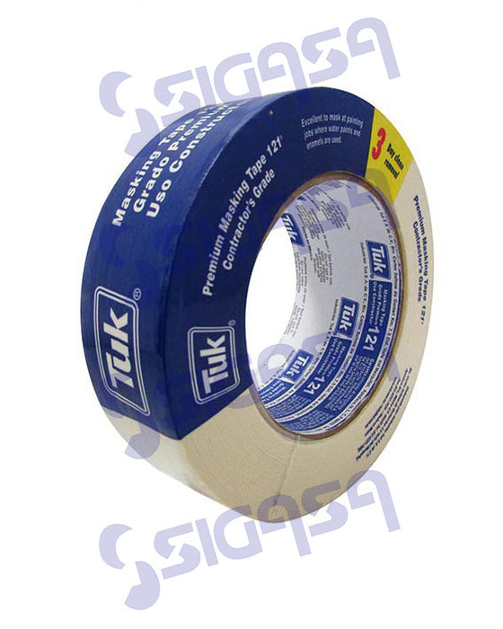 CINTA MASKING 121-AZUL 36mm-1"  TUK (24), TUK, SIGASA, SIGASA