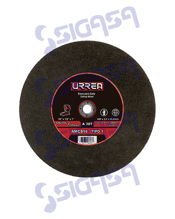 DISCO URREA AMCS14 PLANO 14" CORTE METAL