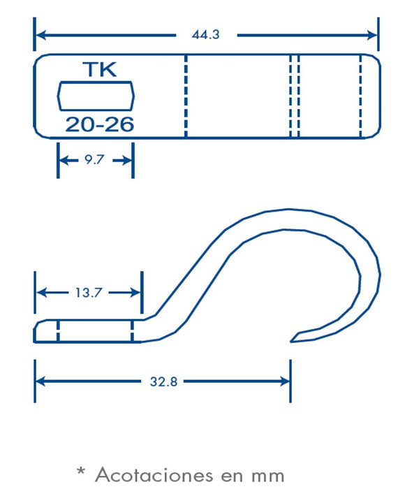 GRAPA PARA TORNILLO TK 20-26