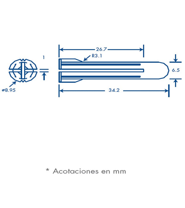 TAQUETE THORSMAN ROJO  1/4 TP2X